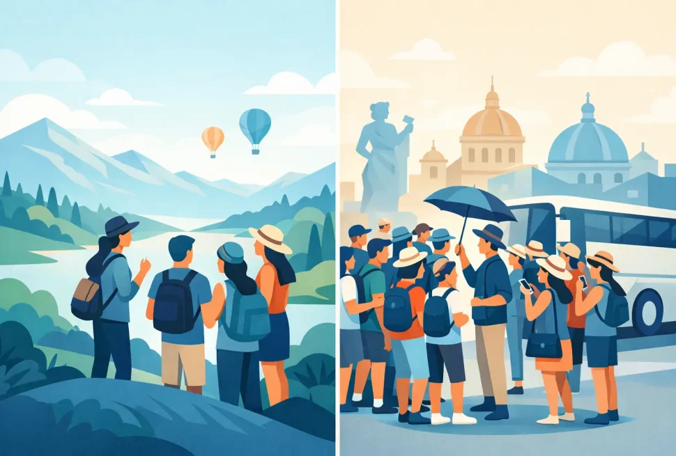 Small Group Tours vs Large Tours Compared