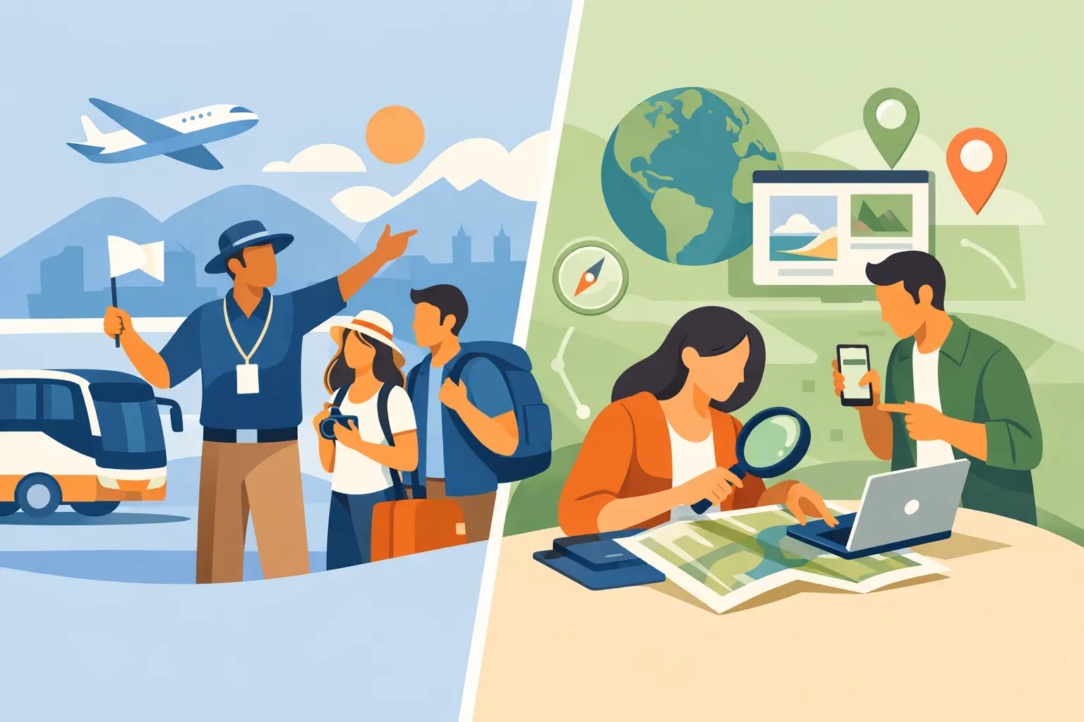 Guided Travel Versus Independent Planning